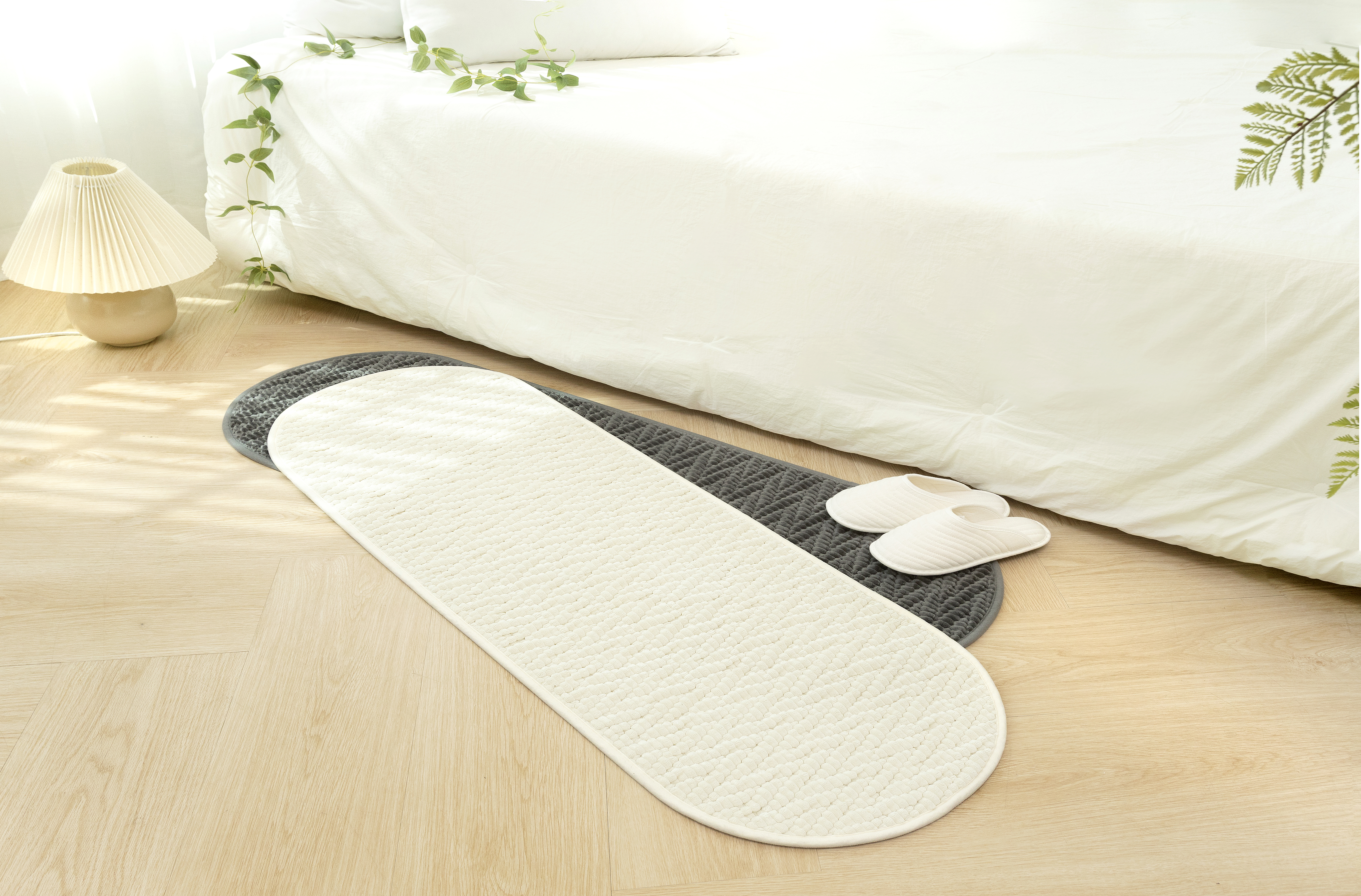 소메르 발매트 주방매트 욕실 싱크대 화장실 현관 세탁가능 아이보리 S사이즈