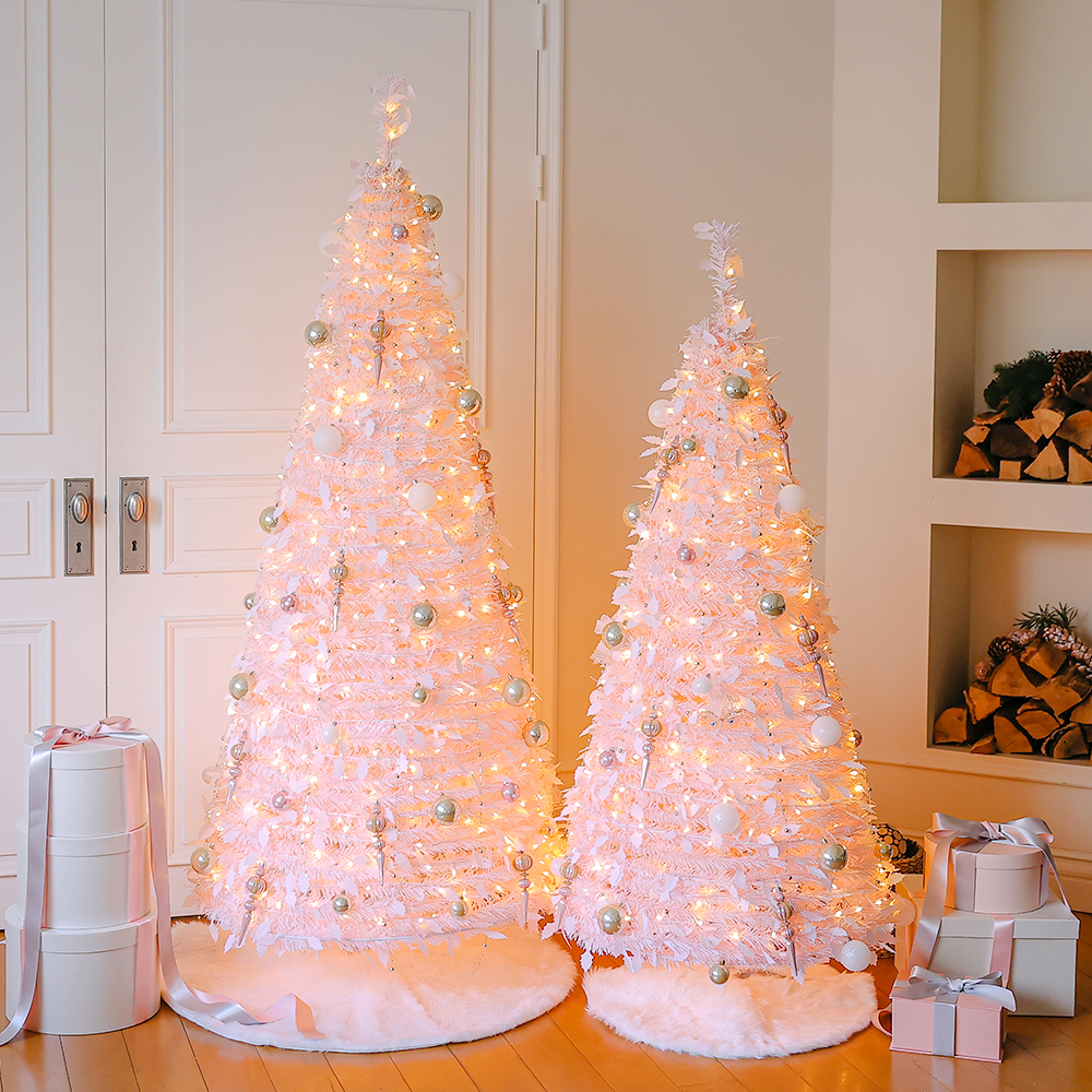 윈터스케치 크리스마스 트리 세트 접이식 대형 원터치트리 업다운캐슬 180cm