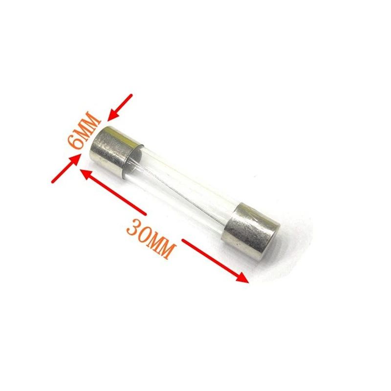 빠른 블로우 유리 20 퓨즈 암페어 30A 250V 75 10 25 0.5A 10개 6x30 - 상품 이미지