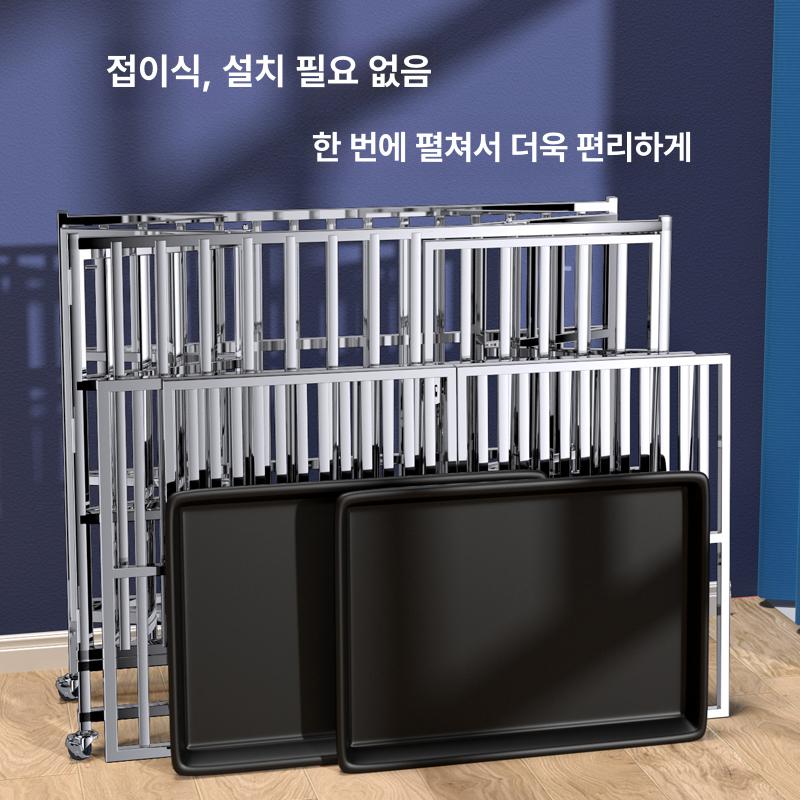 대형견 울타리 견사 집 철장 케이지 사각 스텐 길이 78 폭 52 높이 65 조립식 - 상세 이미지 5