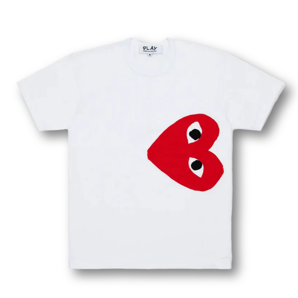 [국내] 꼼데가르송 반팔티 Cotton Jersey Print/Red X Black Ax-T345-051 S사이즈 재고보유 - 상품 이미지