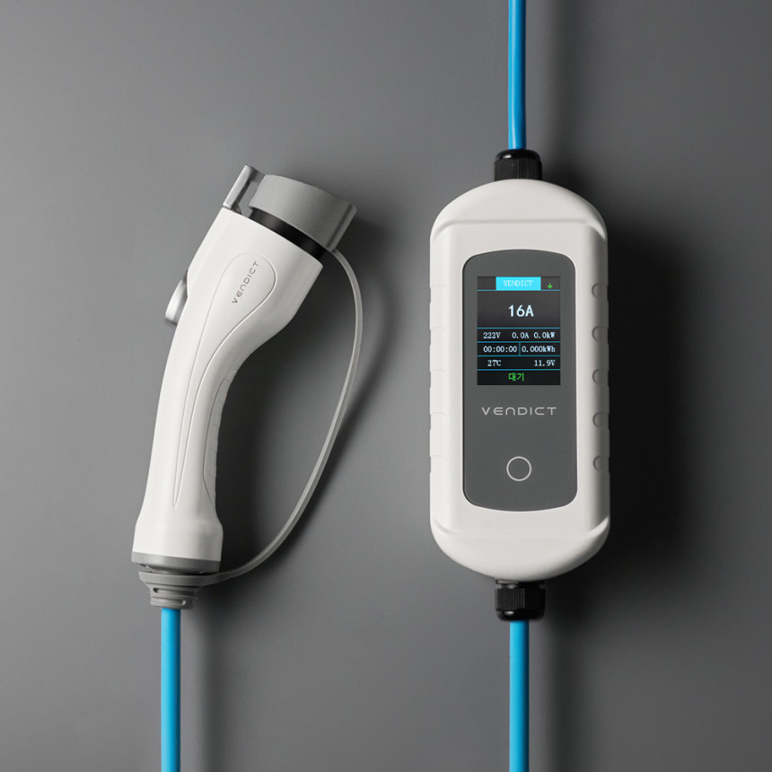벤딕트 전기차충전기 휴대용 충전케이블 완속 16A 220V 가정용 5m
