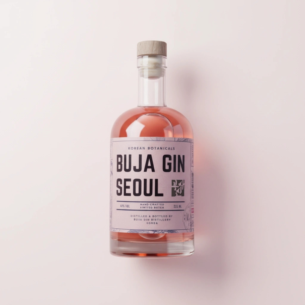 부자진 오미자 44도 집들이선물 애주가 크래프트 진 증류주 (BUJA GIN) 525ml, 1개 - 상세 이미지 5
