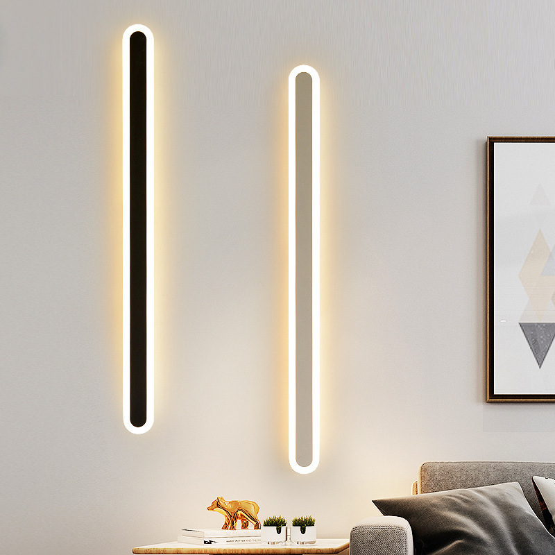 벽부착 램프 야외 벽등 벽부등 LED 모던 현관문 블랙40cm-단색 따뜻한 빛 - 상품 이미지