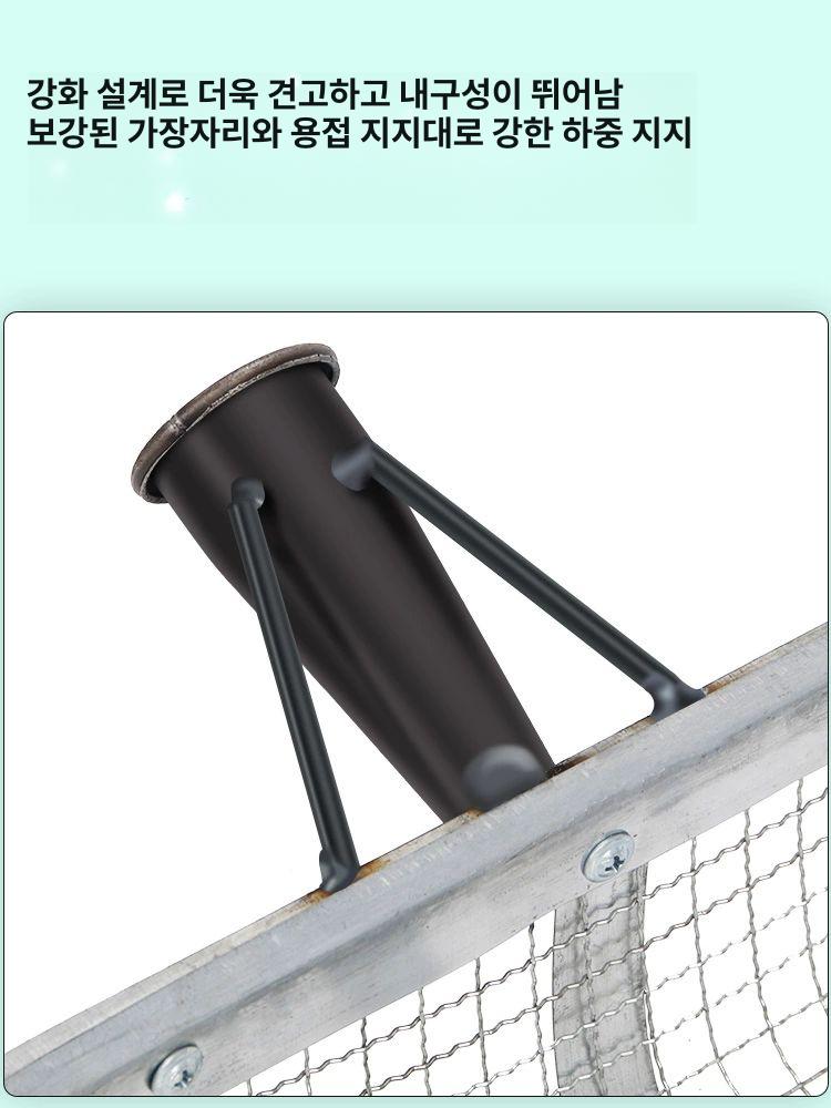 스테인 뜰채 삼태기 채집 메쉬 소쿠리 망 4mm 봉없음 - 상세 이미지 3