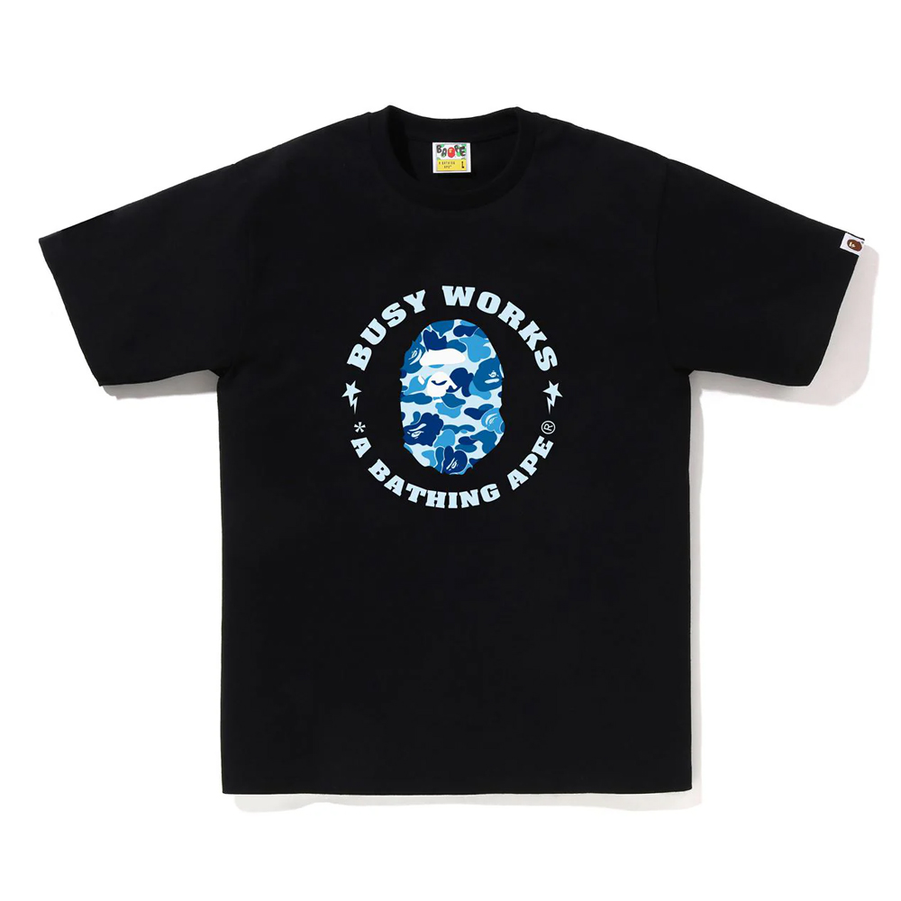 베이프 반팔티 ABC CAMO BUSY WORKS STA TEE 1L80-110-007 - 상품 이미지