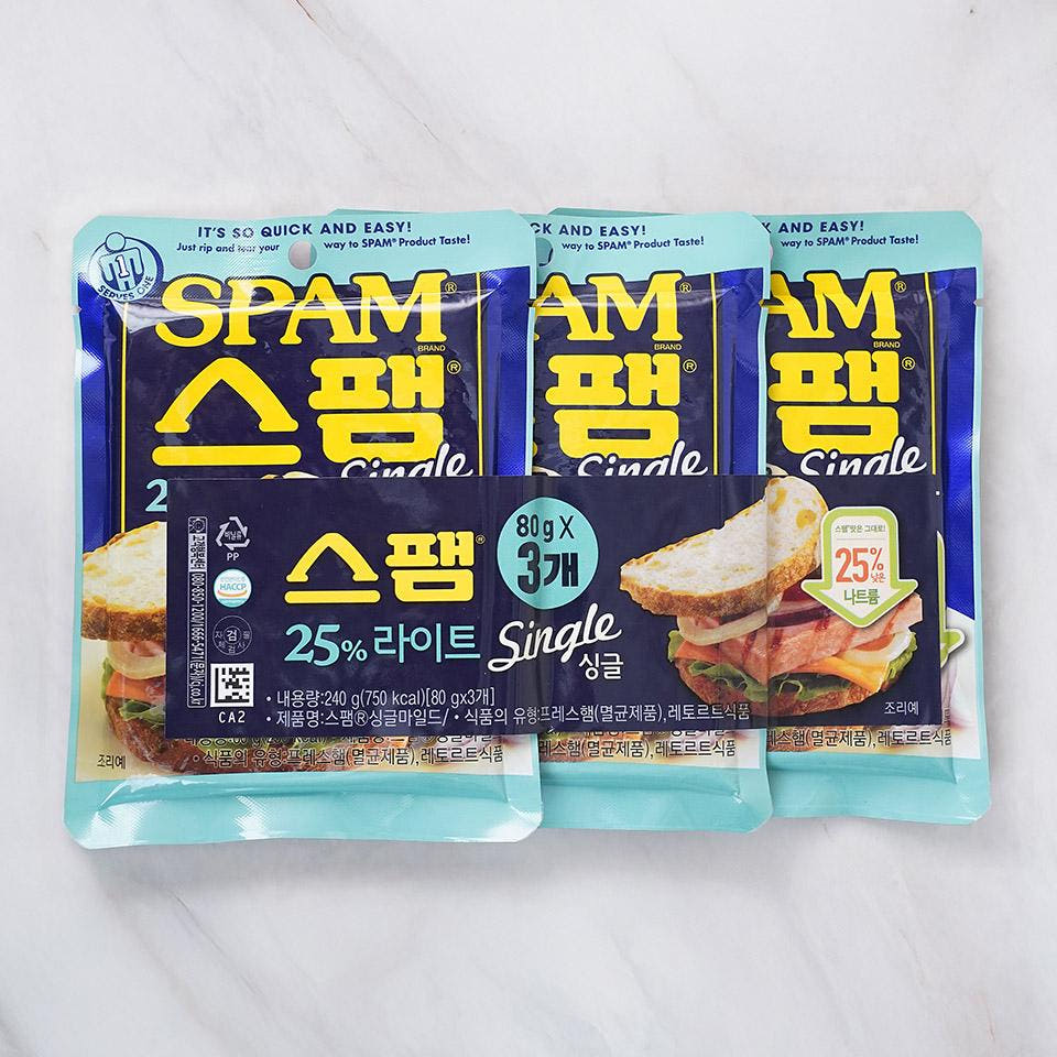 CJ 스팸 싱글 라이트