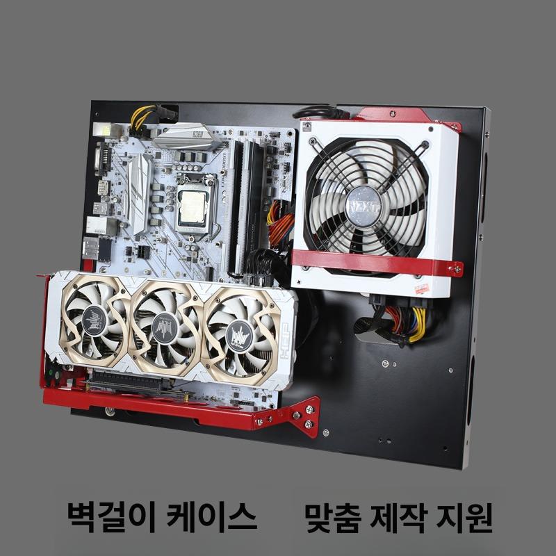 오픈형 개폐 컴퓨터 케이스 본체 플랫폼 데스크탑 개방형 PC 오픈박스 본체케이스 오픈케이스 블랙 1 표준 패키지 1 - 상세 이미지 2