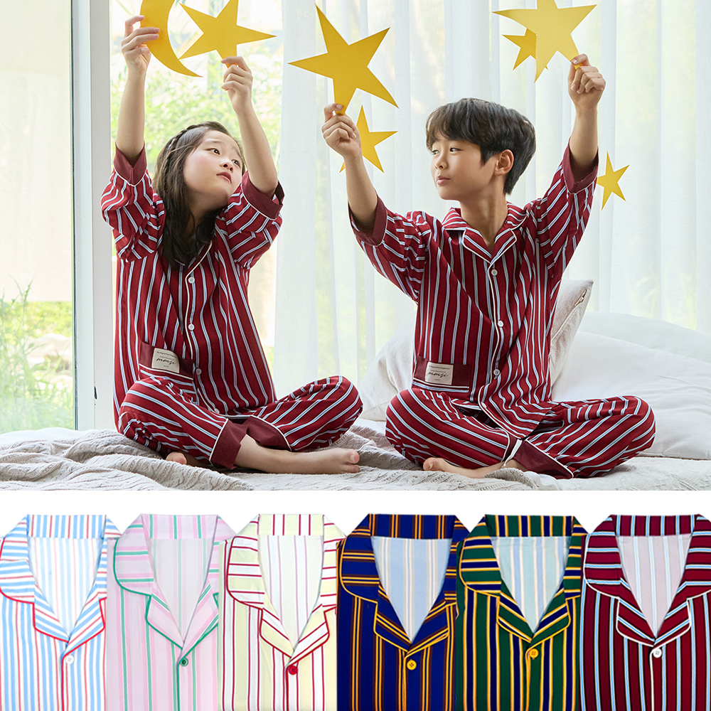 가을 주니어잠옷 여아 남아 파자마 아동 유아 초등학생 아이 여름 냉감