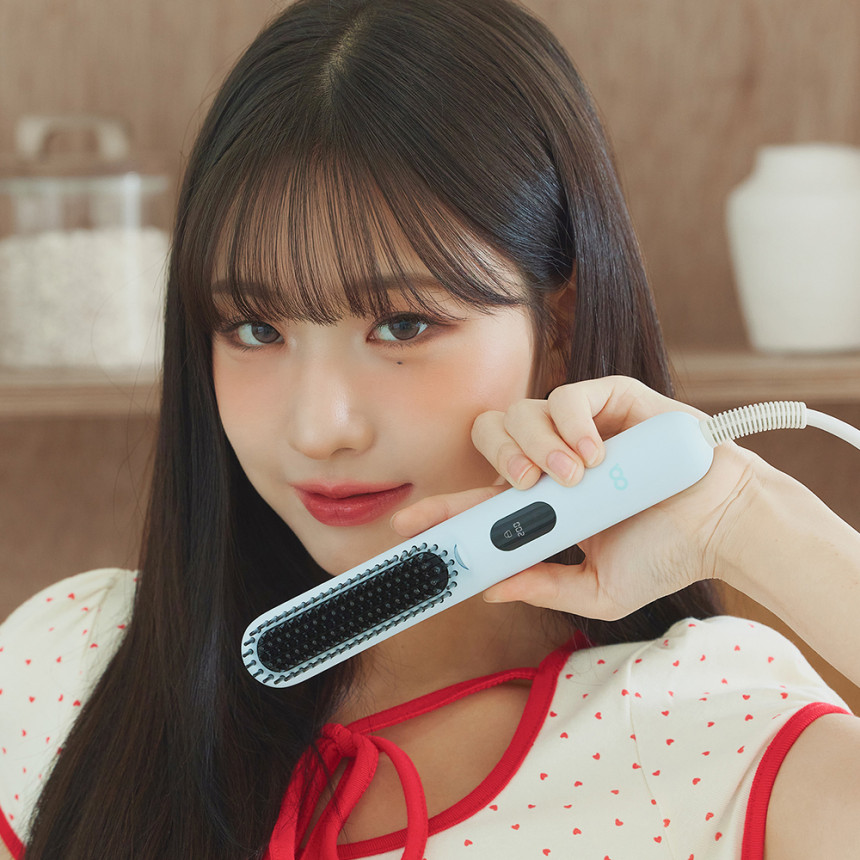오아 베이직 빗고데기 프리볼트 뿌리 볼륨 고대기 매직기 헤어 브러쉬