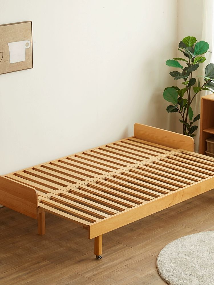 원목프레임 소파베드 접이식 확장형 슬라이딩 침대 거실용 소파 프레임 원목 65cm 쿠션미포함 1.8m-2m - 상세 이미지 5