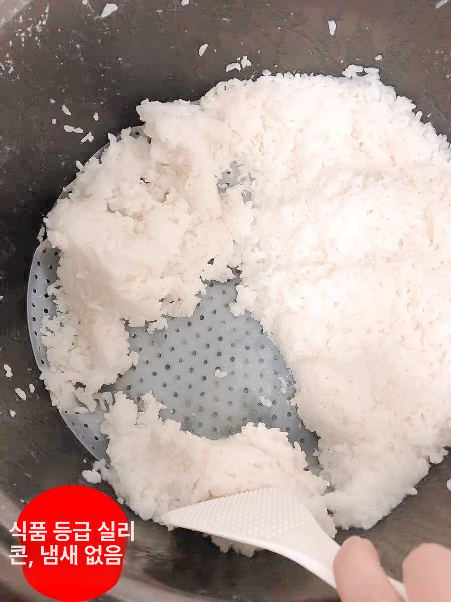실리콘 밥솥 패드 전기밥통 누름방지 받침 상업용 깔개 지름 20cm - 상세 이미지 5