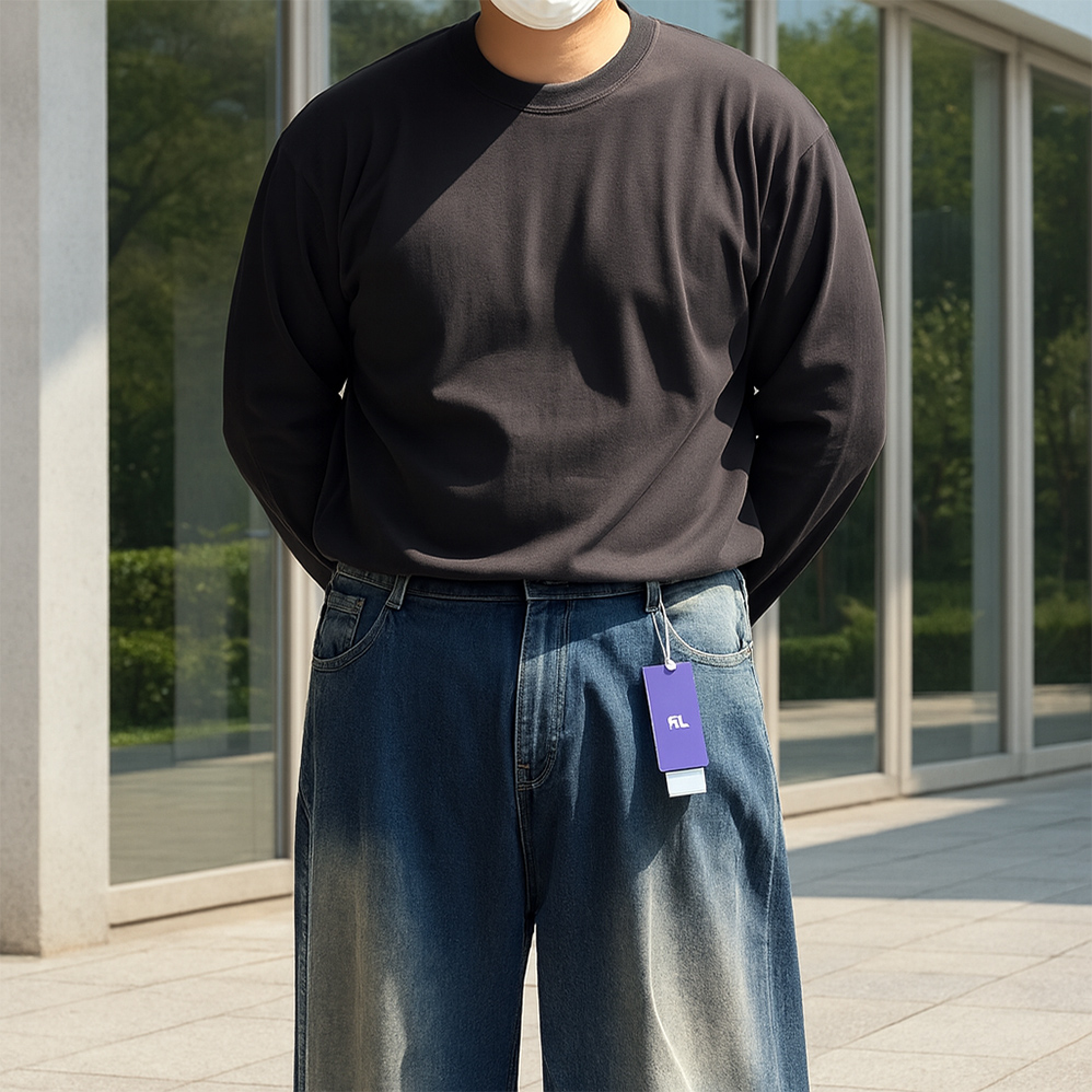 1+1 무지티 남자흰티 16수티셔츠 이미지 8