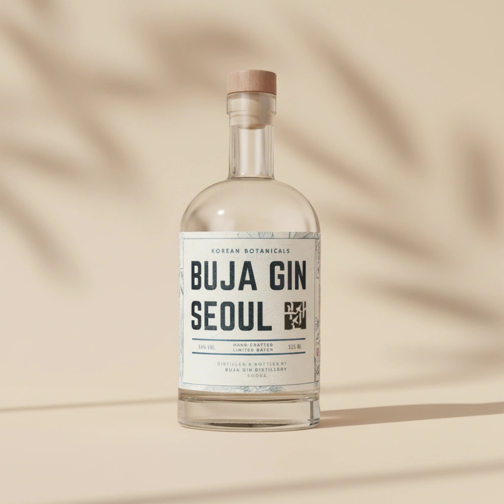 부자진 시그니처 44도 프리미엄 크래프트 진 한국 증류주 (BUJA GIN) 525ml, 1개 - 상품 이미지