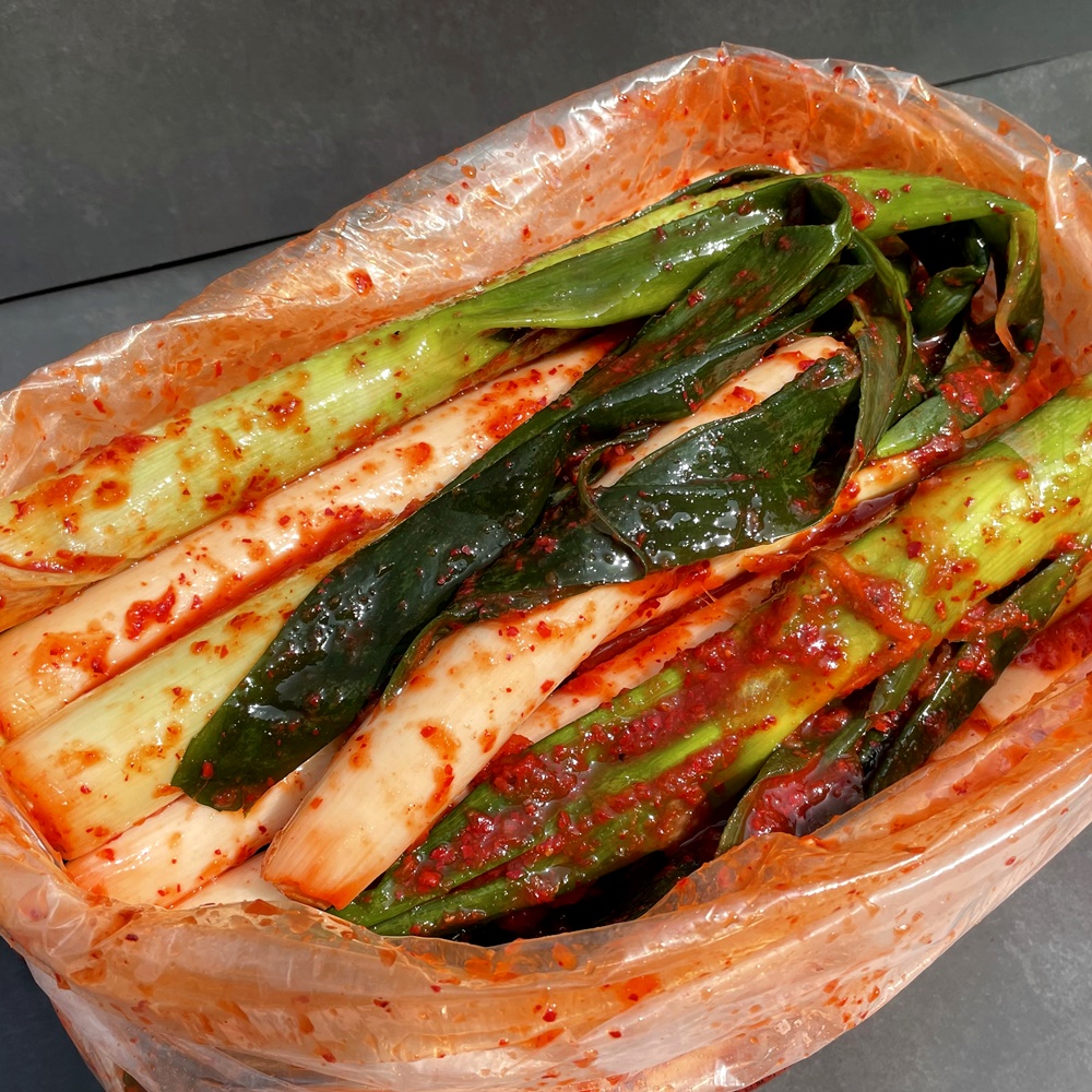 행복한 맛있는 대파 파김치 업소용 10kg