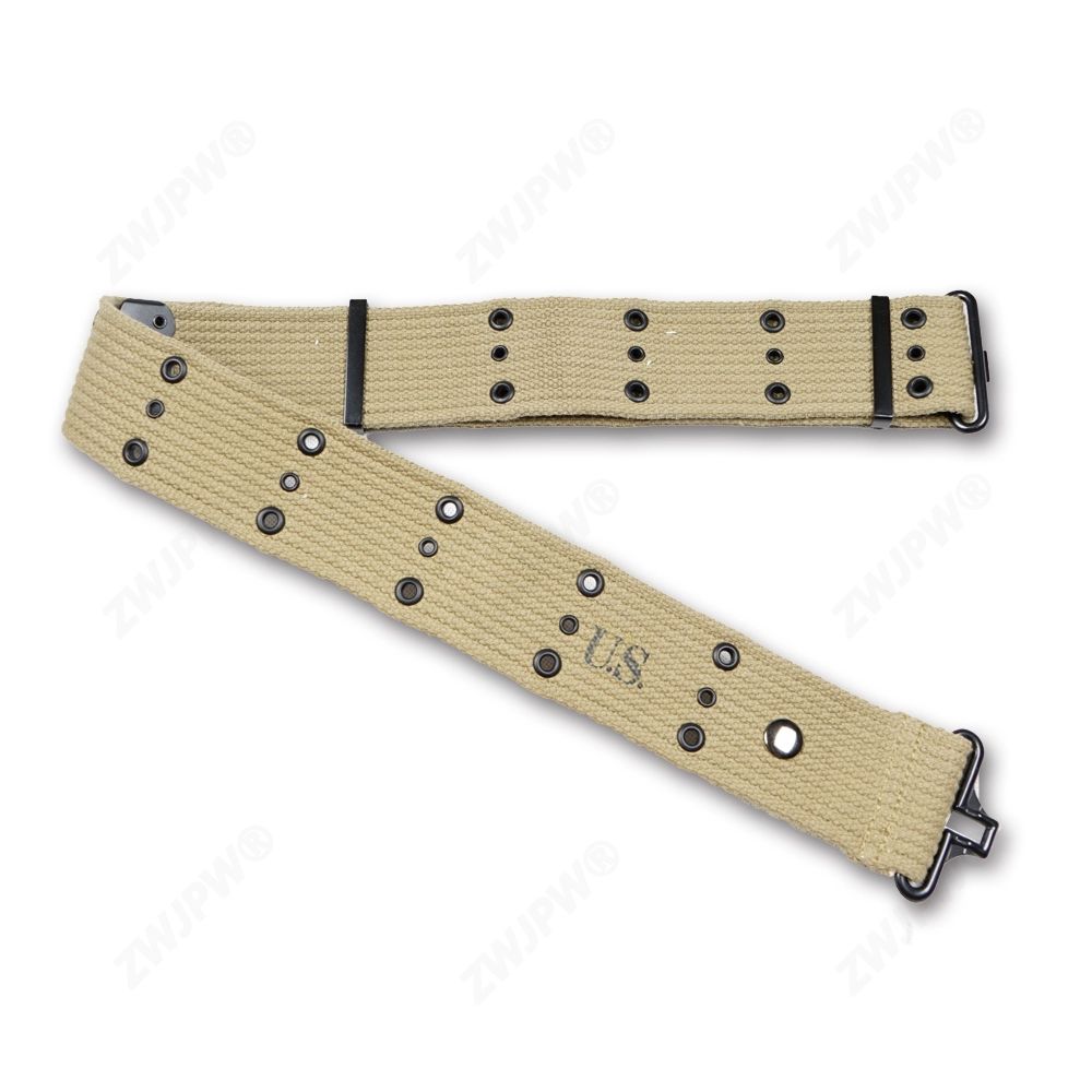 금속 S벨트 군용 프리사이즈 밀리터리 카키색 군인 전술 등산벨트 요대 구멍 삼열 미군 카키 120cm - 상세 이미지 2