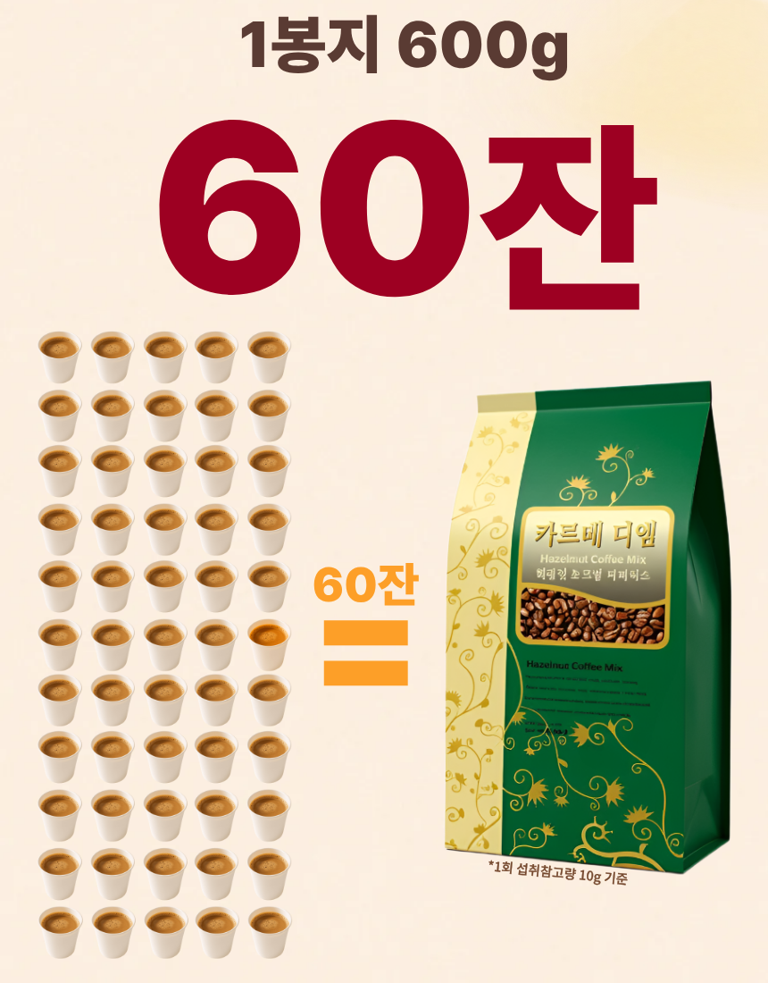 [12시이전당일출고]대용량 커피믹스 자판기용 로즈카페 노프림 카르페디엠 600g, 12개 - 상세 이미지 4