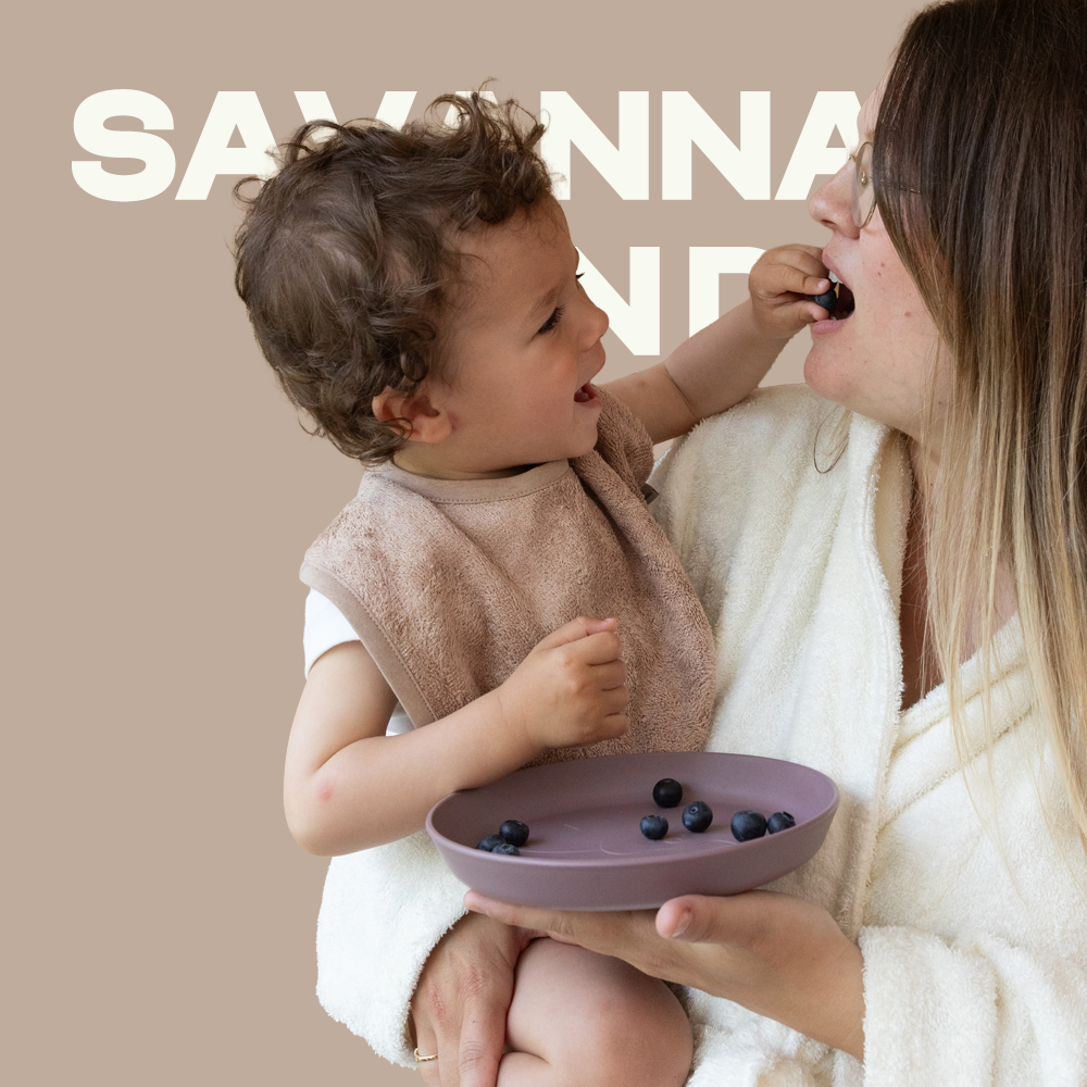 팀부 벨기에 명품 아기 턱받이 빕 라지 546.사바나샌드