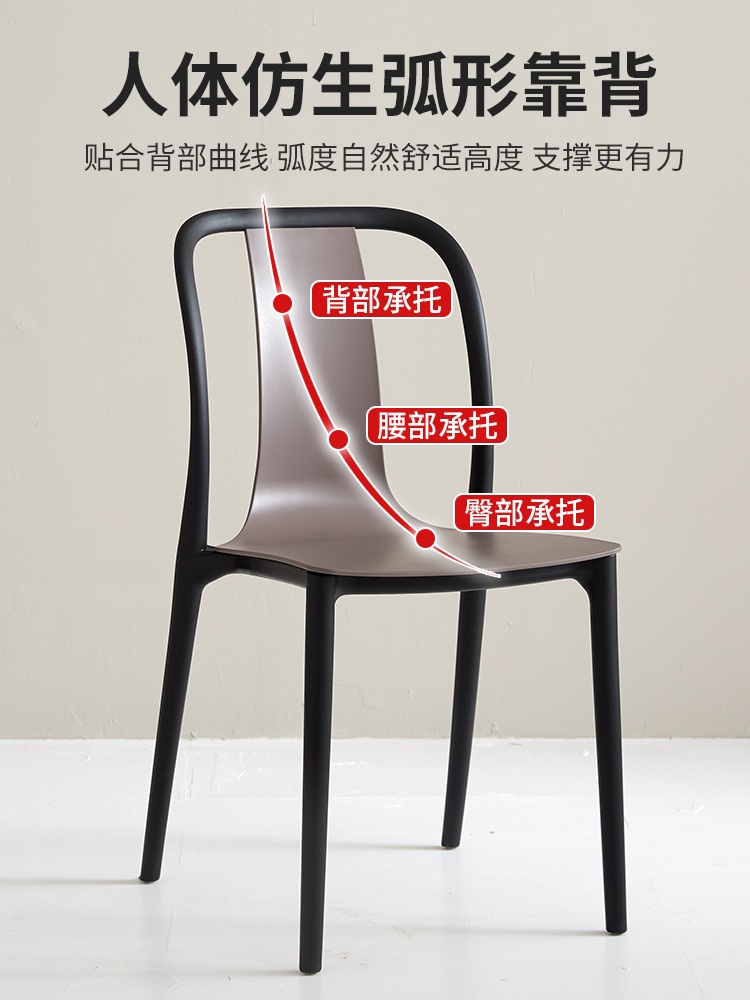 식탁의자 다이닝 카페의자 식당 카페 인테리어 심플한 허리편한 - 상세 이미지 2