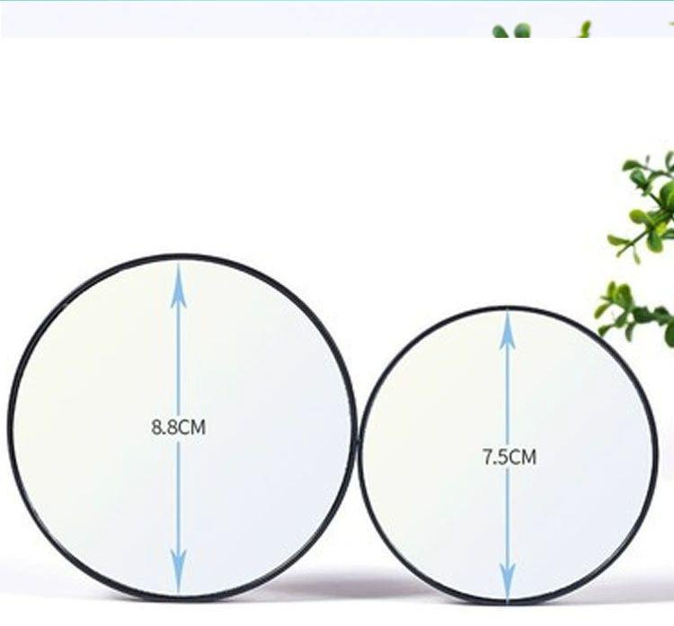 흡착식 쌍둥이 돋보기 확대 20배 거울 메이크업 고화질 미러 여행용 화장거울 블랙 - 상품 이미지