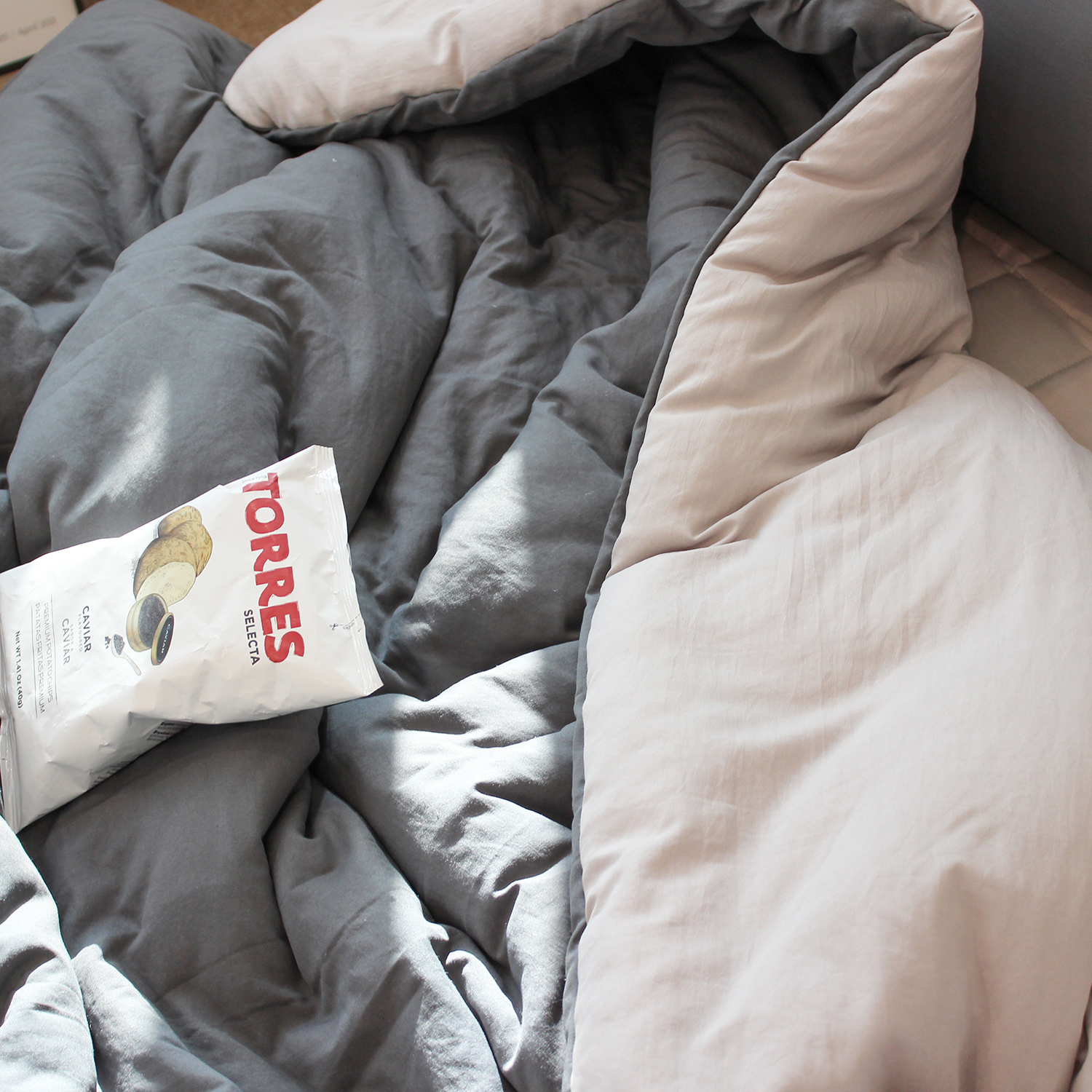 부드러운 디어마이 리버서블 워싱 옥수수솜 무봉제 차렵이불 세트 펭귄 블랙, Q패드세트(이불+베개커버+침대패드)