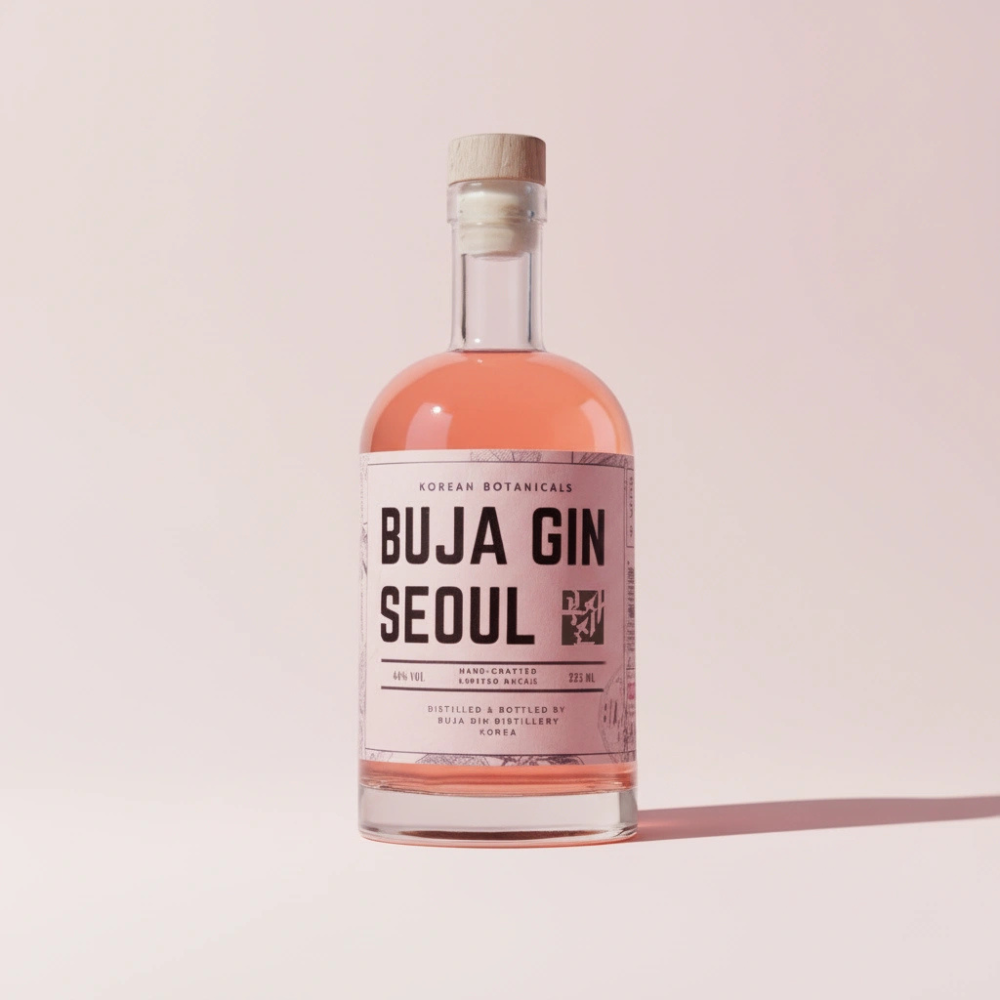 부자진 오미자 44도 집들이선물 애주가 크래프트 진 증류주 (BUJA GIN) 200ml, 1개 - 메인 이미지