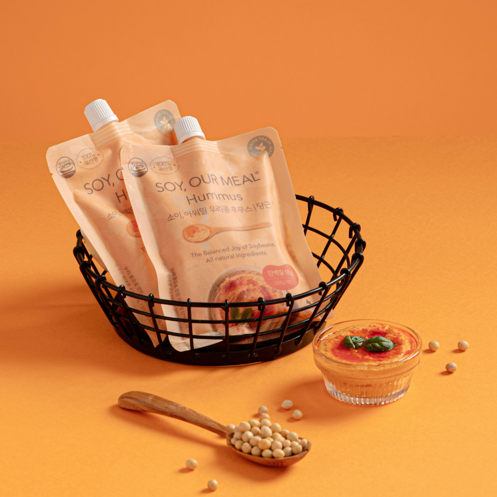 [소이아워밀] 우리콩 후무스, 국산콩 대두 식물성 단백질 소스 hummus 200g 이미지 7