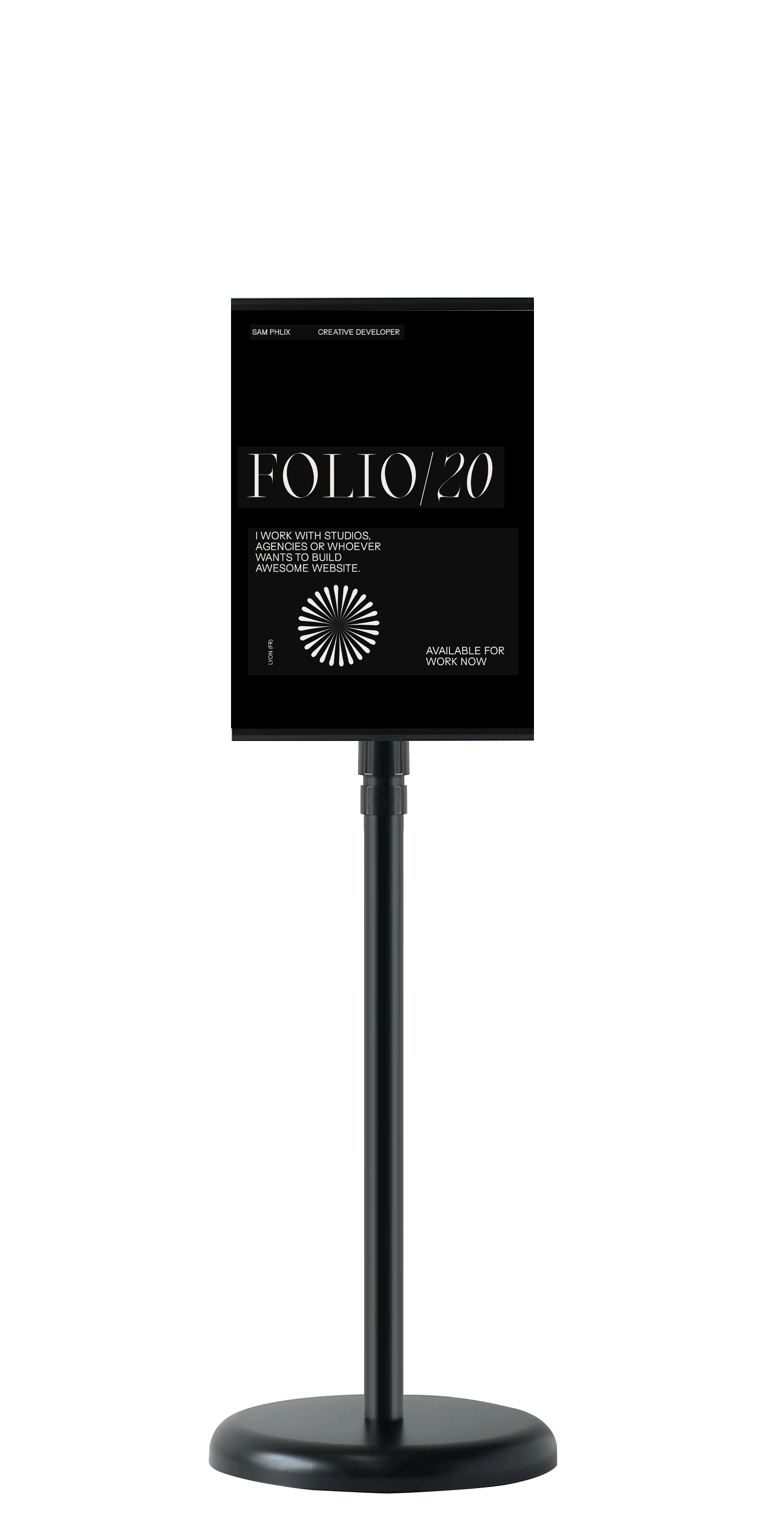 시그니처 POP 높이조절 포스터 스탠드 안내판 A4 이미지 2