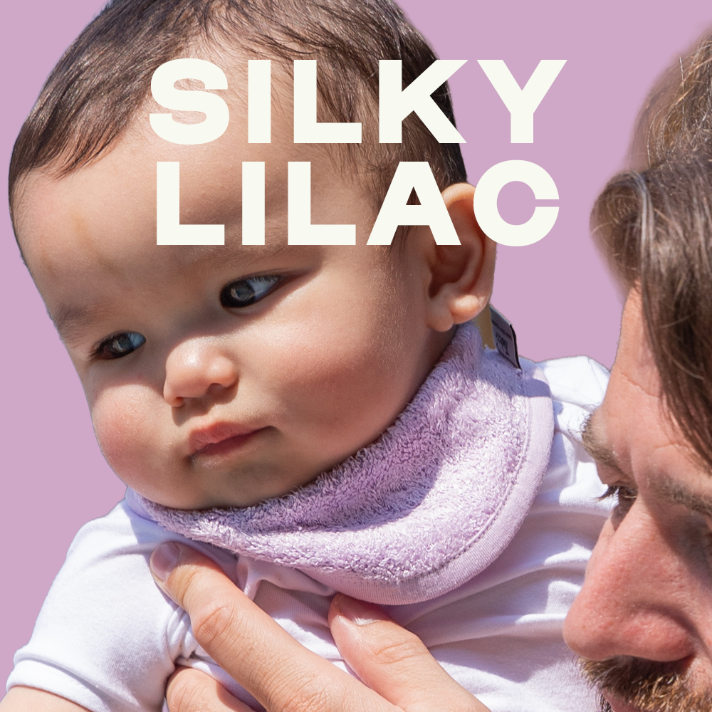 팀부 벨기에 명품 아기 턱받이 스카프빕 545.실키라일락