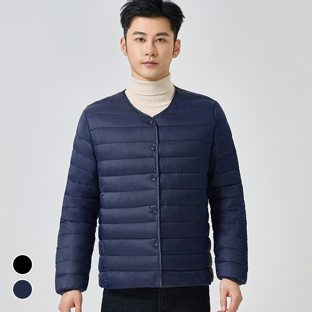 남자경량패딩 남성 블루종 숏 패딩 깔깔이 항공점퍼