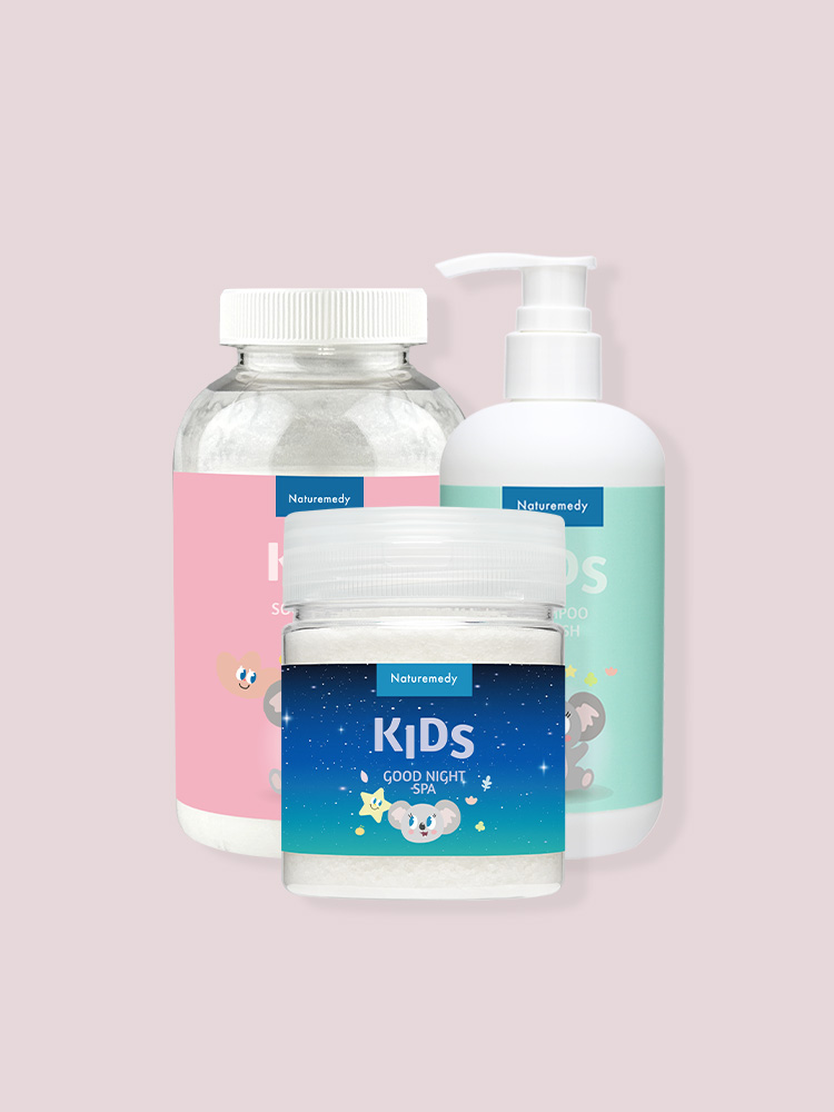 [네츄레메디] 아기 입욕제 3종 세트/유아 탄산 스파 베이비 통잠 거품 목욕 신생아 바스