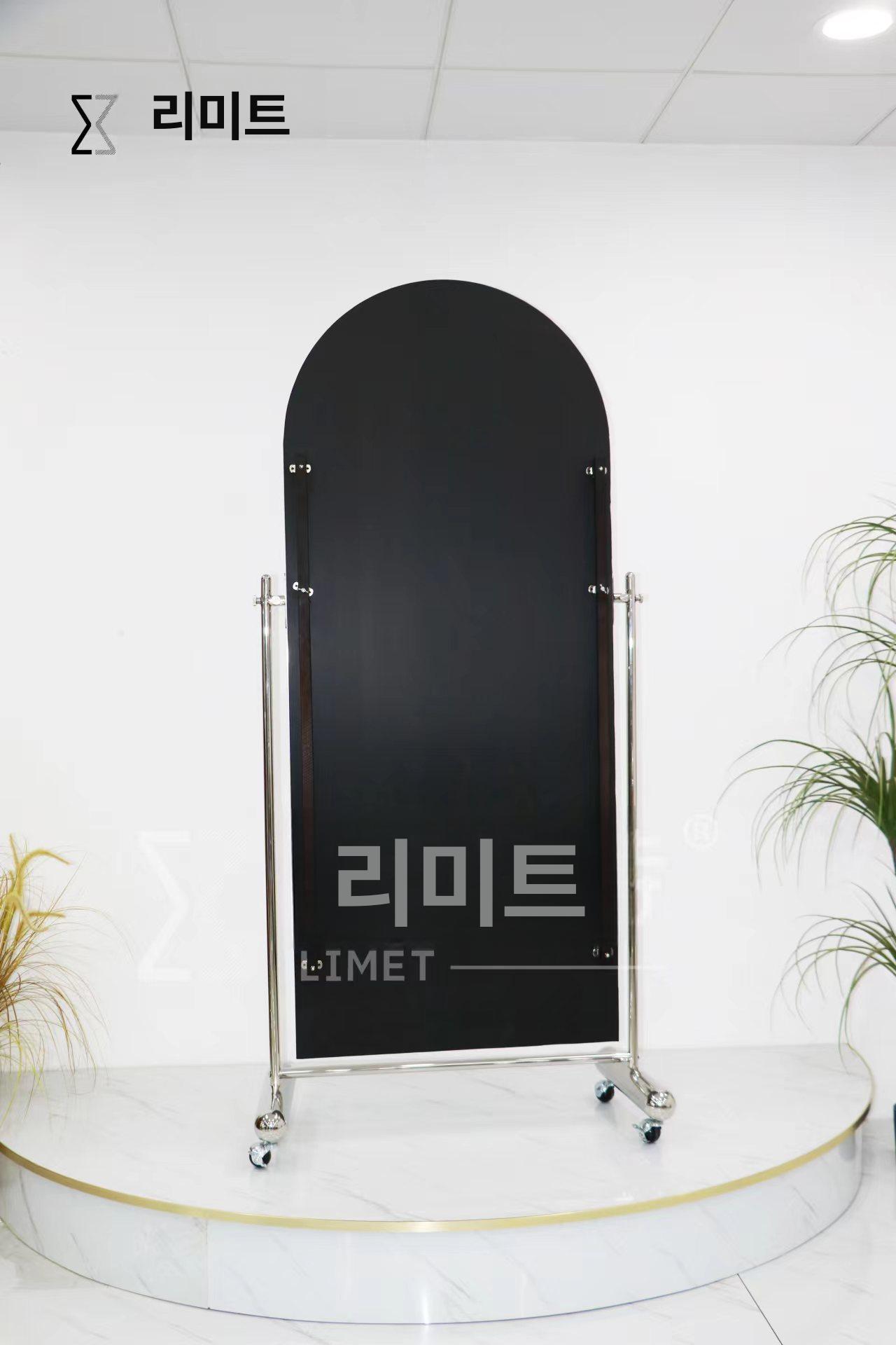 아치형 이동식 전신거울 스테인리스 프레임 대형 원목 인테리어 미러 실버 헤어라인 720x180 기타 아니요 - 상세 이미지 5