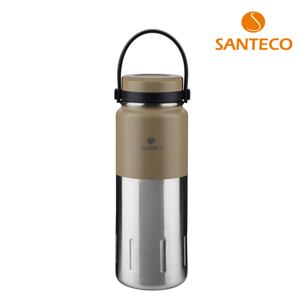 산테코 코야 보온보냉 핸들스트랩 텀블러 500ml, 아웃도어카키, 1개 - 메인 이미지