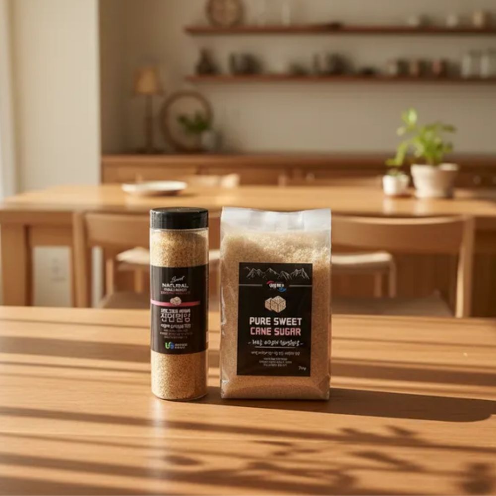히말라야핑크소금 그라인더200g+리필300g 천연원당500g 선물세트 - 상세 이미지 4