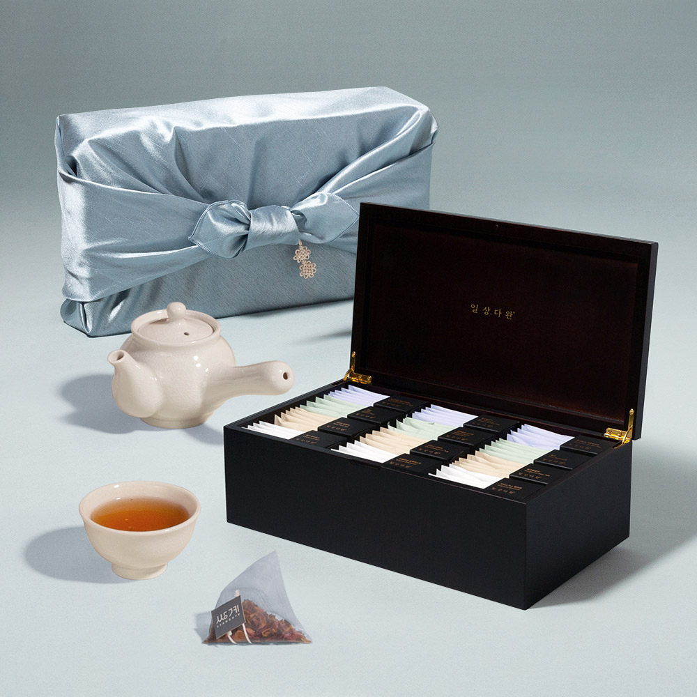 쌍계명차 프리미엄 오마주 티 마스터 60티백 차선물세트 우전 홍차 전통차