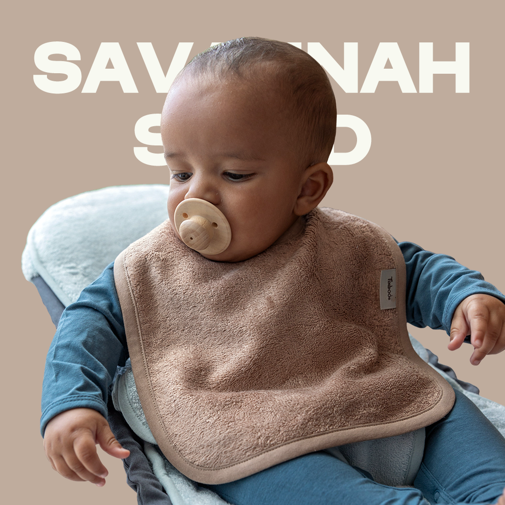 팀부 벨기에 명품 아기 턱받이 빕 미디엄 546.사바나샌드