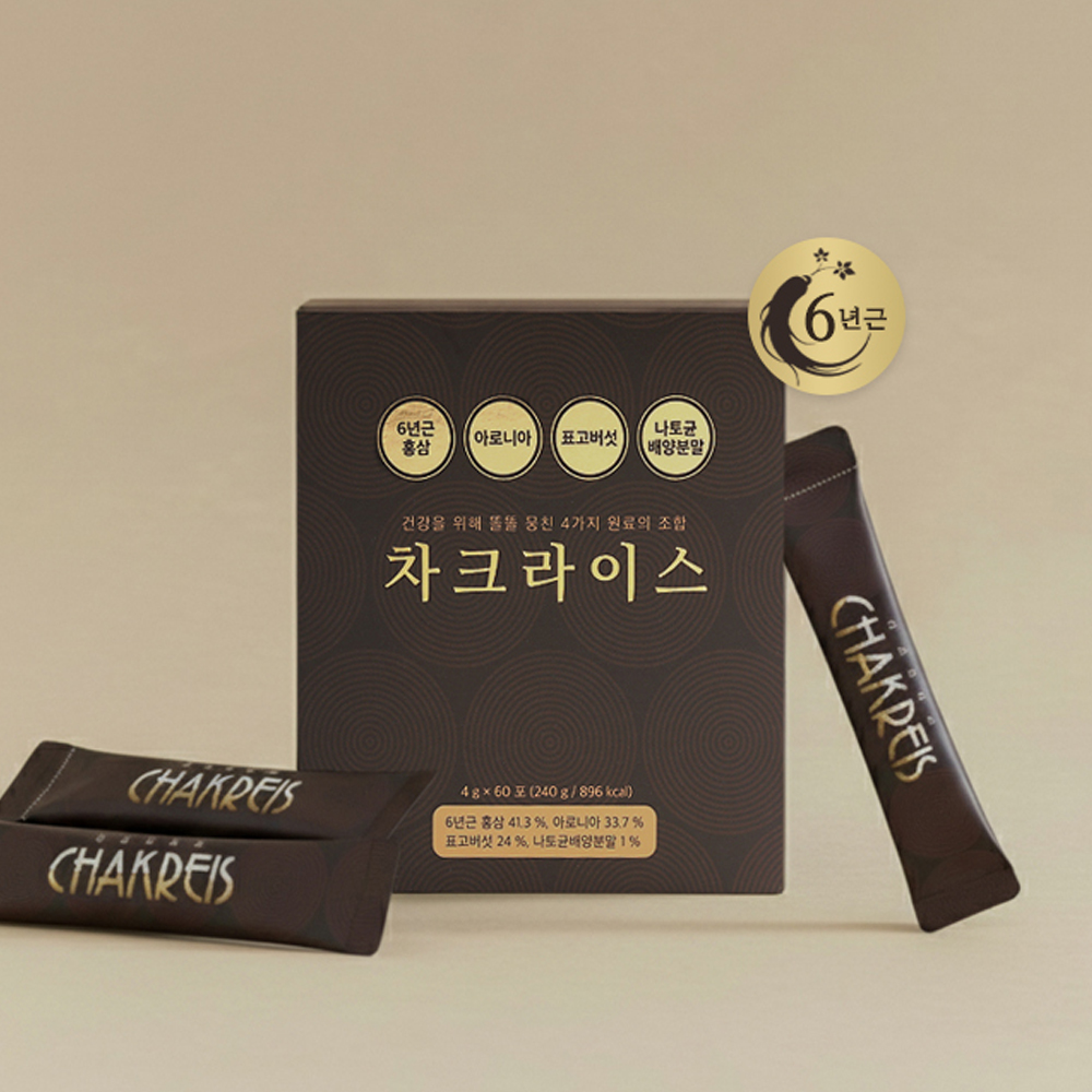 차크라이스 / 6년근 홍삼 분말 60포, 1개 - 상세 이미지 2