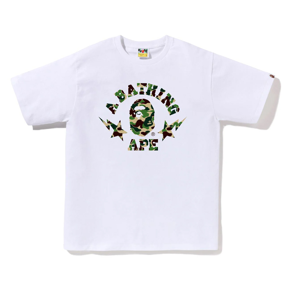 베이프 반팔티 ABC CAMO STA COLLEGE TEE 1L80-110-009 - 상세 이미지 5
