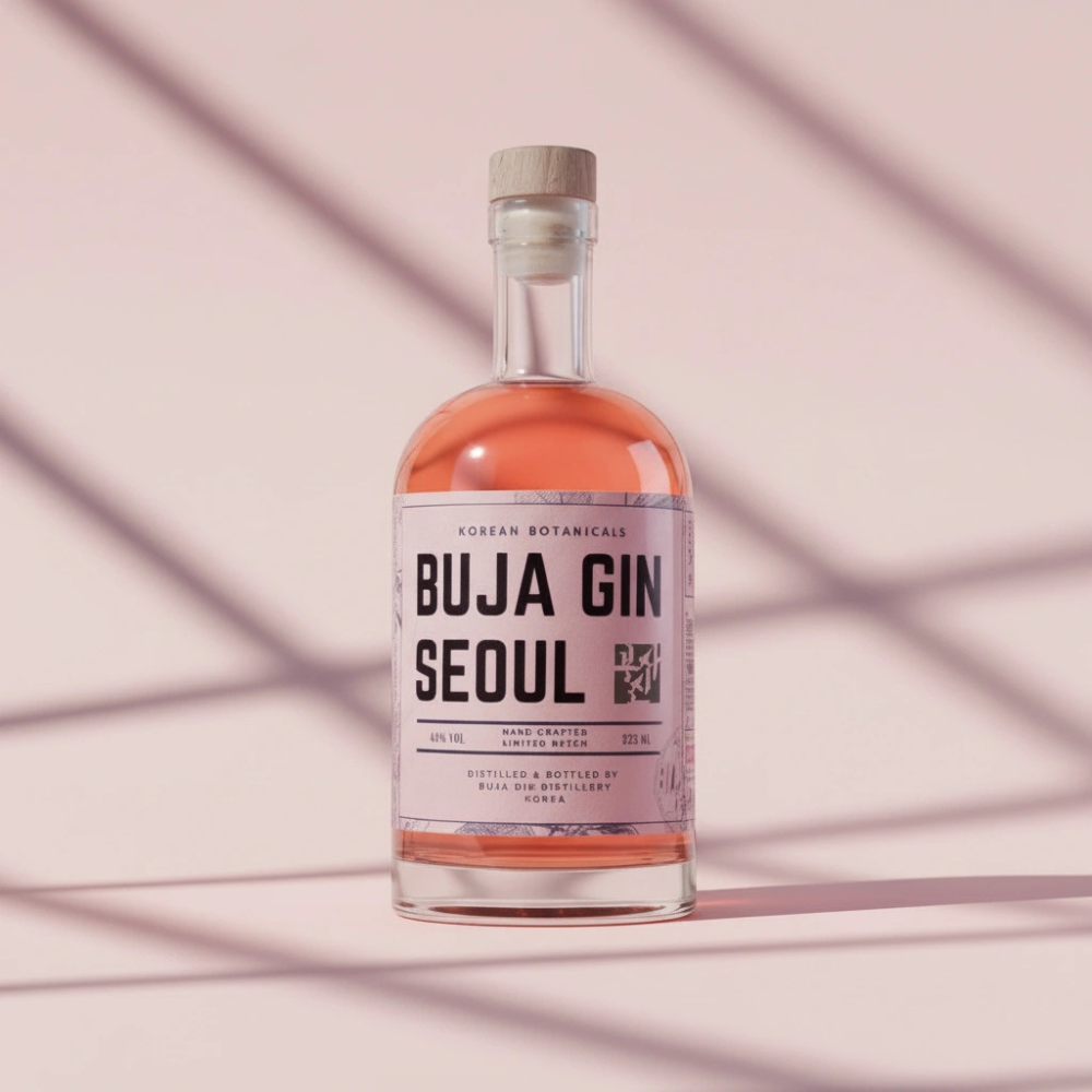 부자진 오미자 44도 집들이선물 애주가 크래프트 진 증류주 (BUJA GIN) 200ml, 1개 - 상세 이미지 4