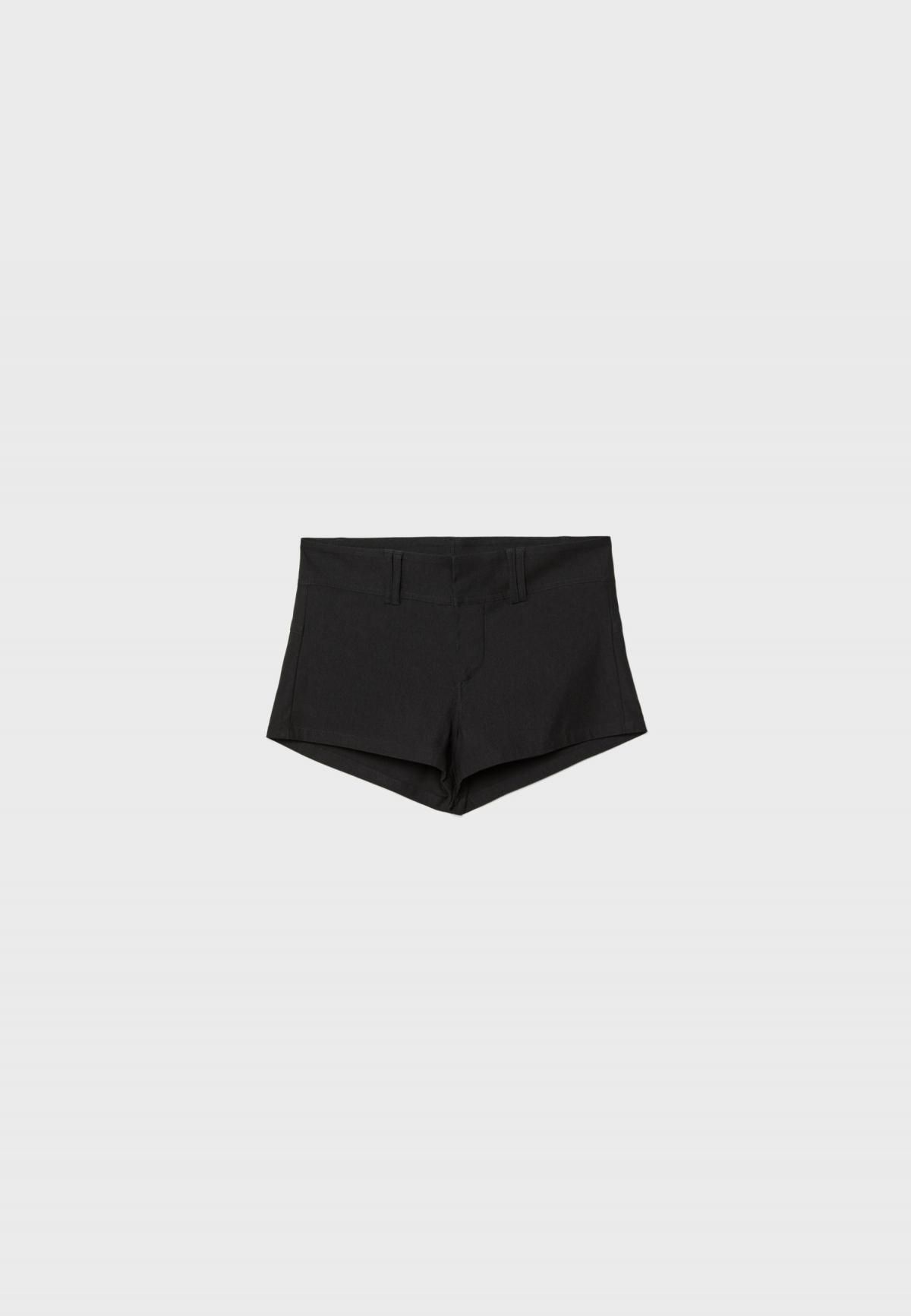 스트라디바리우스 미드라이즈 미니 스트레치 반바지 4928/979 BLACK - 메인 이미지