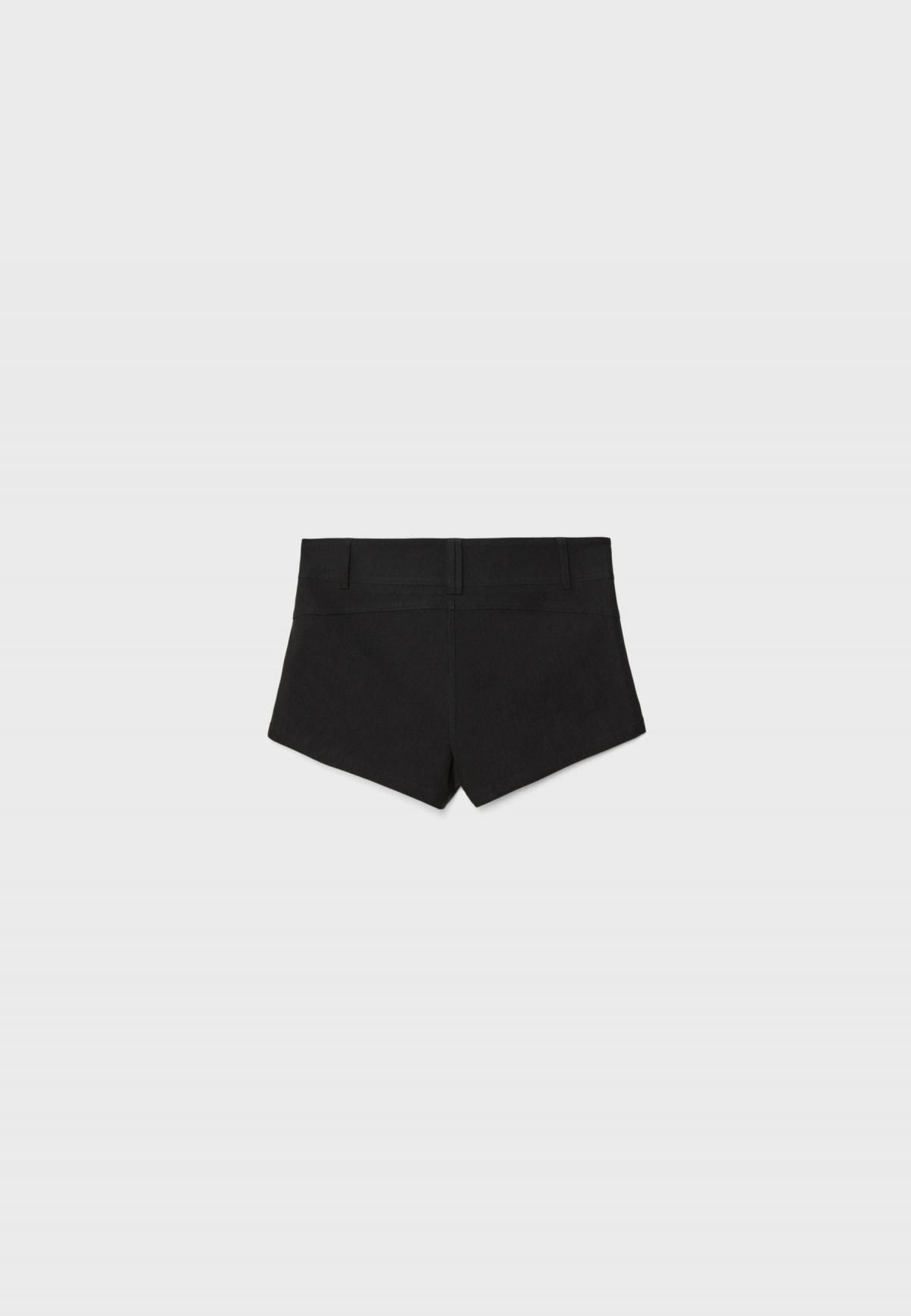 스트라디바리우스 미드라이즈 미니 스트레치 반바지 4928/979 BLACK - 상세 이미지 2