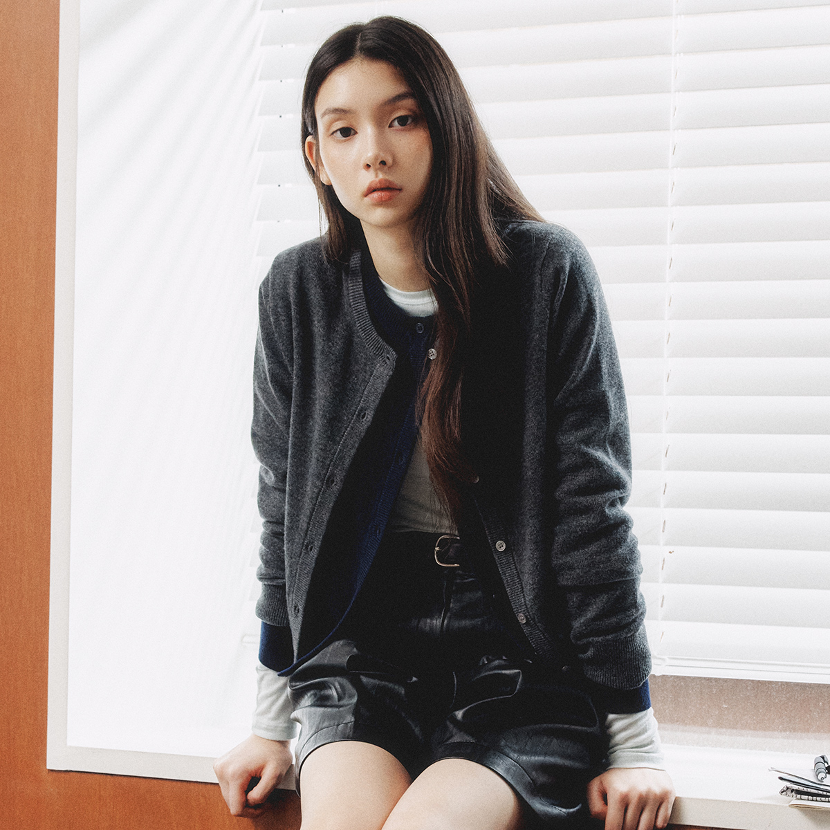 [N판배자배송] 로엠 캐시미어 가디건 RMCKF4TR01