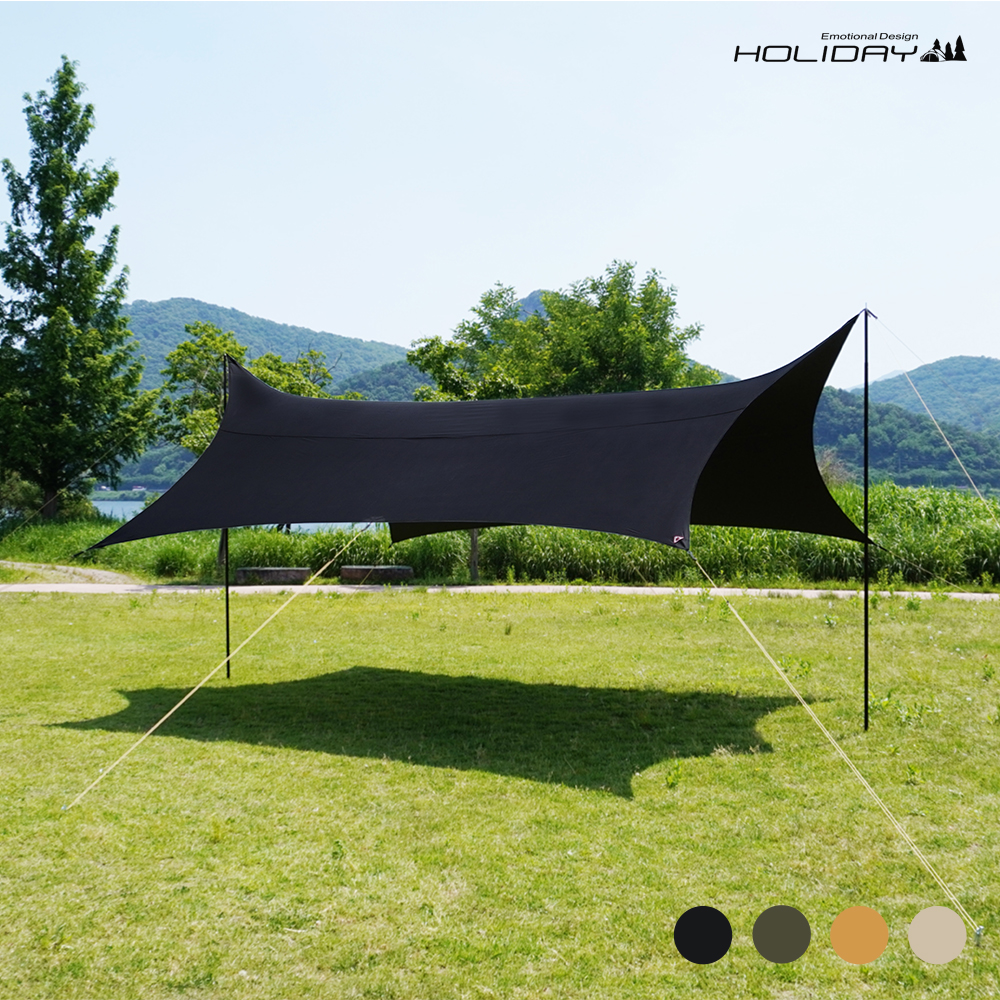 홀리데이 캠핑 실타프 70D 나일론 실리콘 헥사 타프