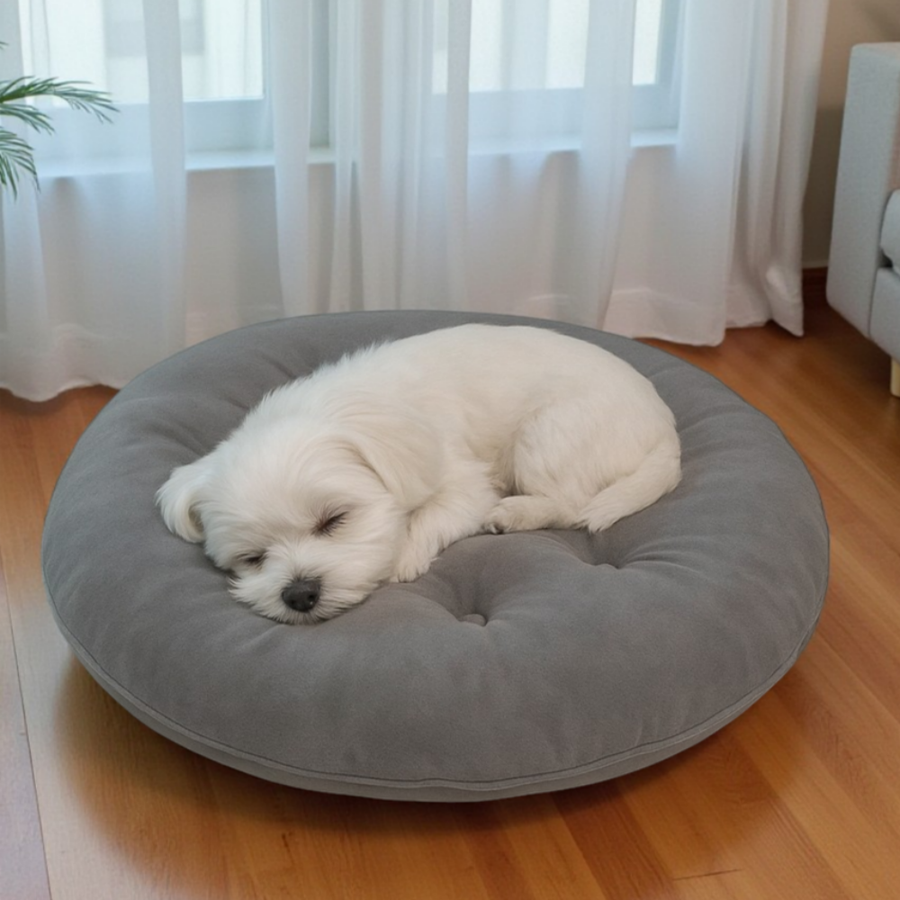 홈집합 강아지 고양이 펫쿠션 극세사 원형 침대 사계절용 - 상세 이미지 2