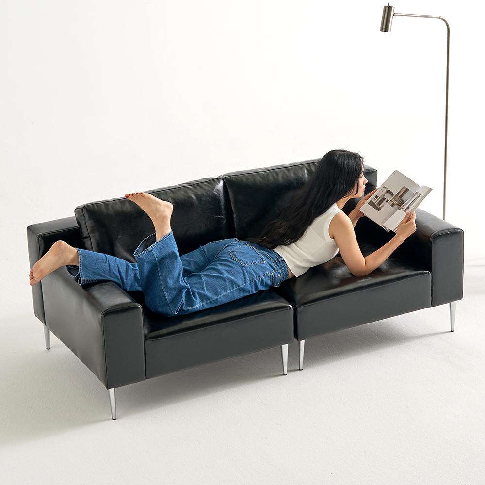 아르코 글로 2인용 모듈형 거실 쇼파 가죽 소파