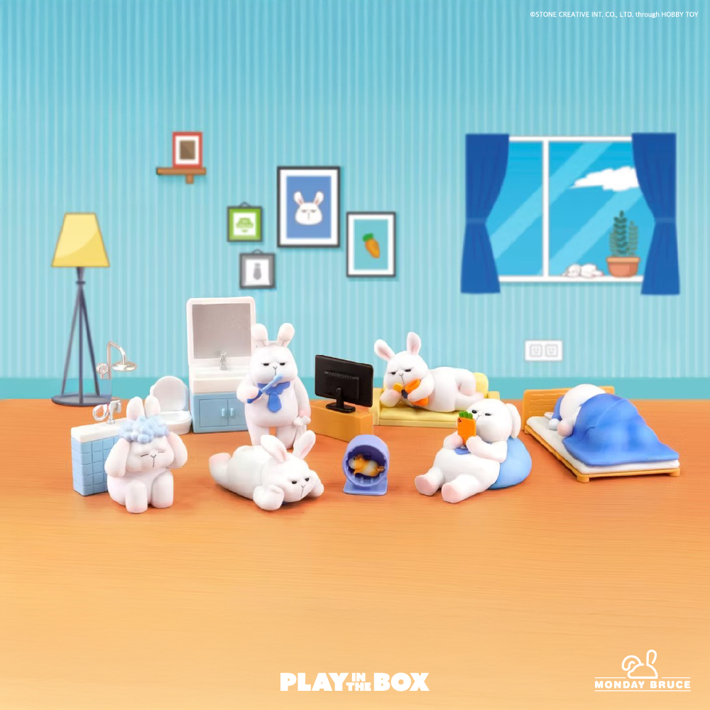 [플레이인더박스] 먼데이브루스 A07 집에 있으면 나가기 싫어 랜덤피규어