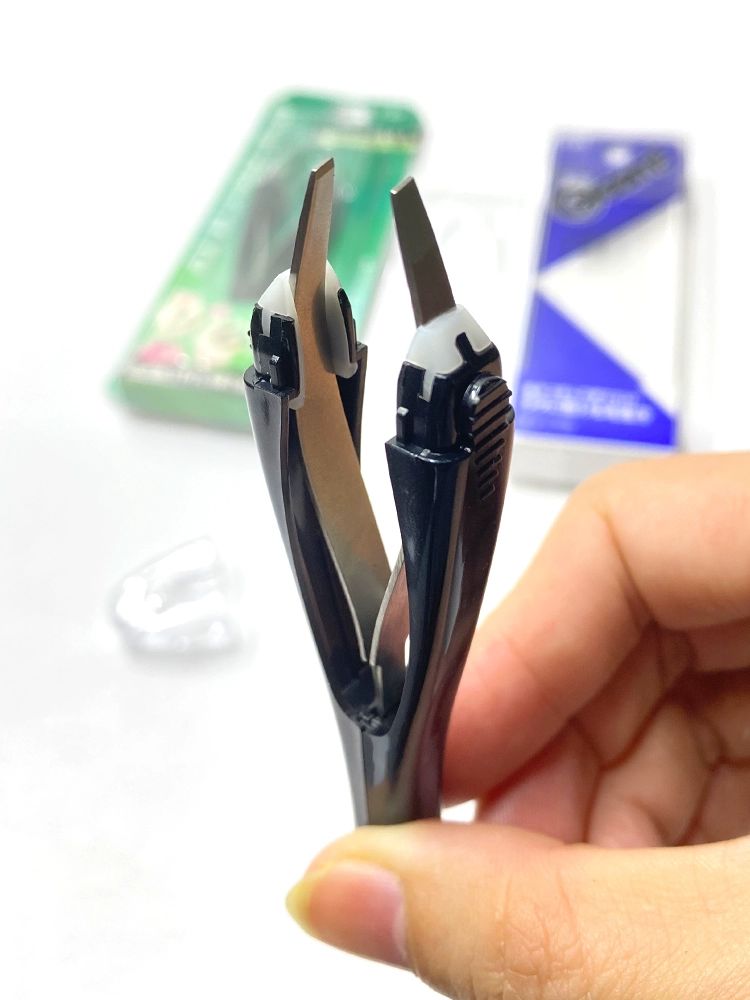 제모 왁싱 잔털 제거기 수염 바디쉐이버 얼굴털  눈썹뽑기 속눈썹집게 털뽑기 뾰족한 평평한 입 - 상세 이미지 2