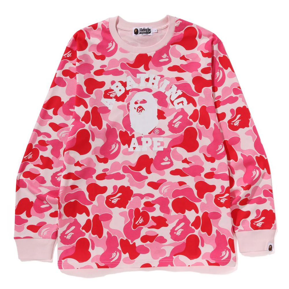 베이프 긴팔티 ABC CAMO COLLEGE LS TEE 1L80-111-006 - 상세 이미지 2
