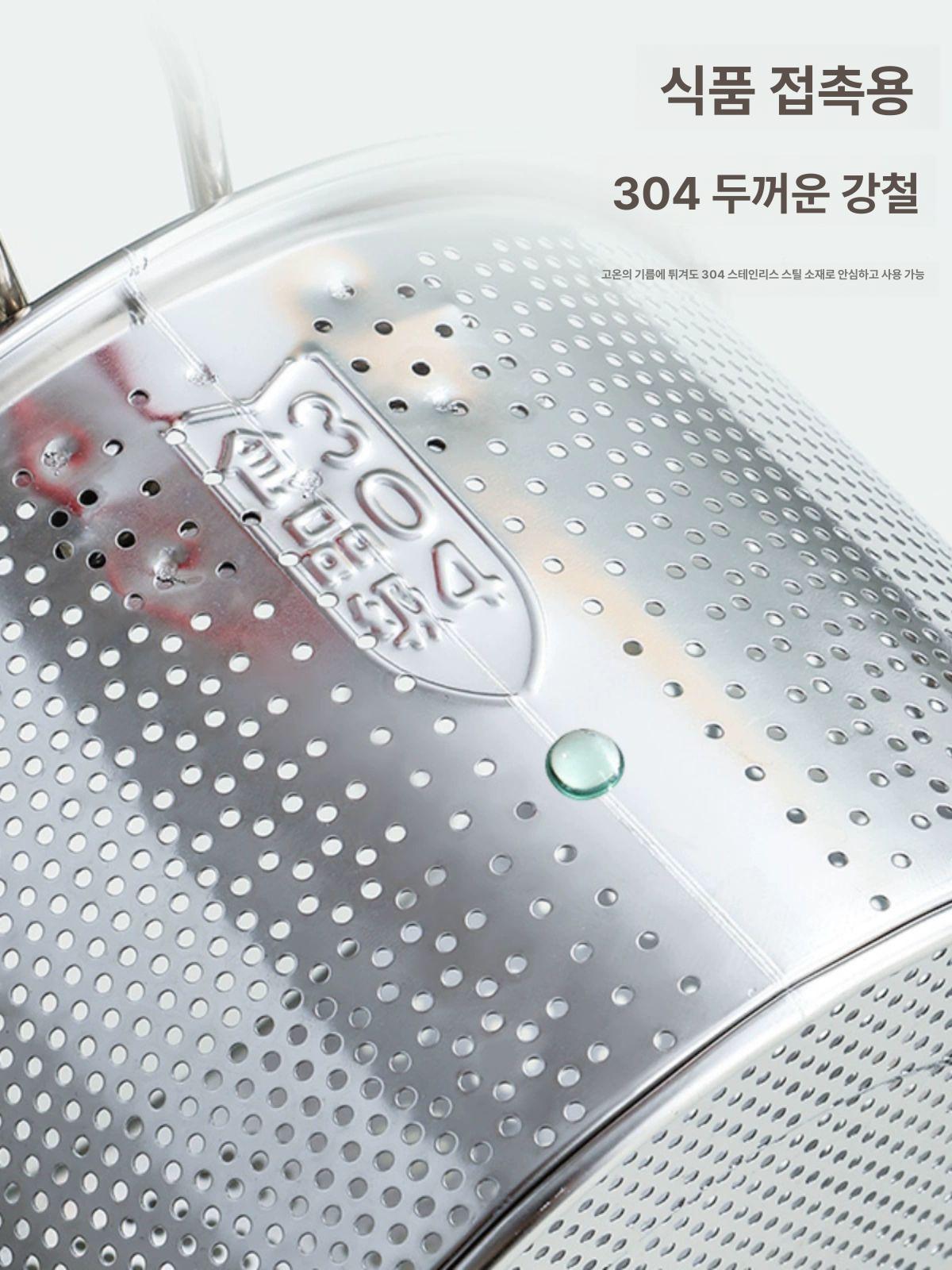 파스타 냄비 오뎅 프라이팬 채망 면삶는 프라이어 주방용 가정용 튀김용 멀티팟 집게 양수 12cm 분리형 - 상세 이미지 4