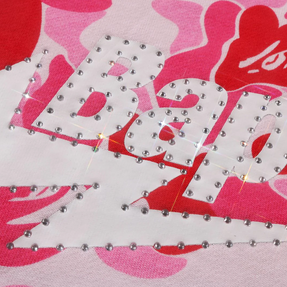 베이프 맨투맨 ABC CAMO RHINESTONE BAPE STA CREWNECK SWEATSHIRT 1L80-113-013 - 상세 이미지 5